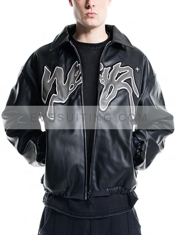 Weyz Black Leather Jacket