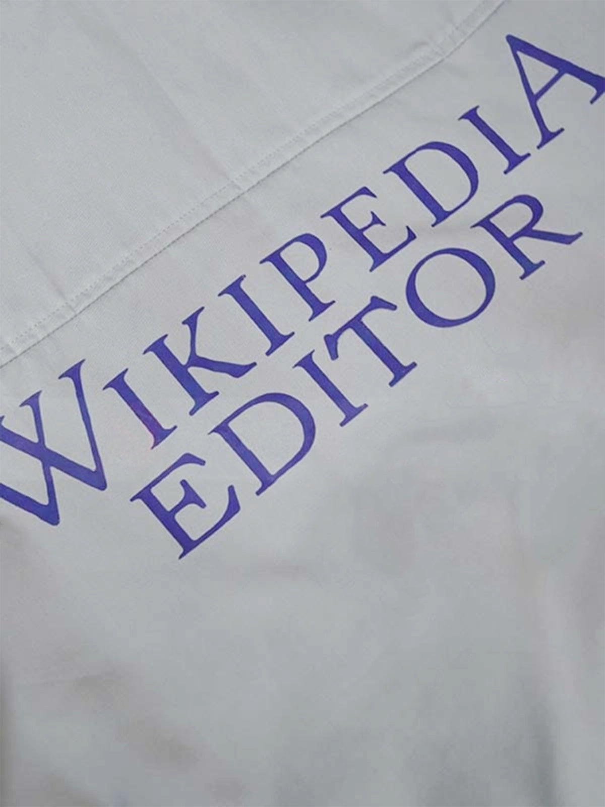 Wikipedia Editor Grey Bomber Cotton Jacket