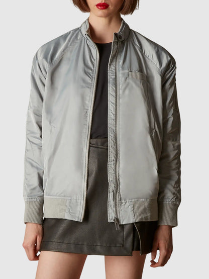 Women's Silver Stain Bomber Jacket