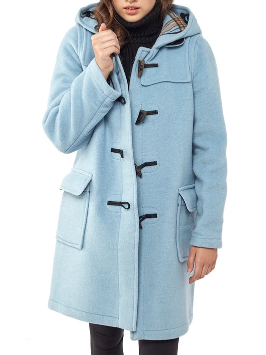 Women's Baby Blue Duffle Coat
