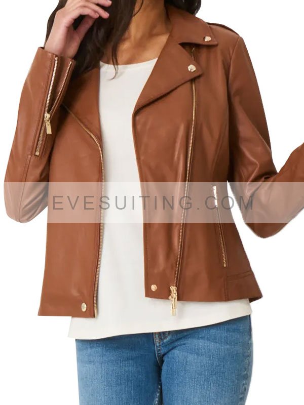 Women's Brown Leather Jacket