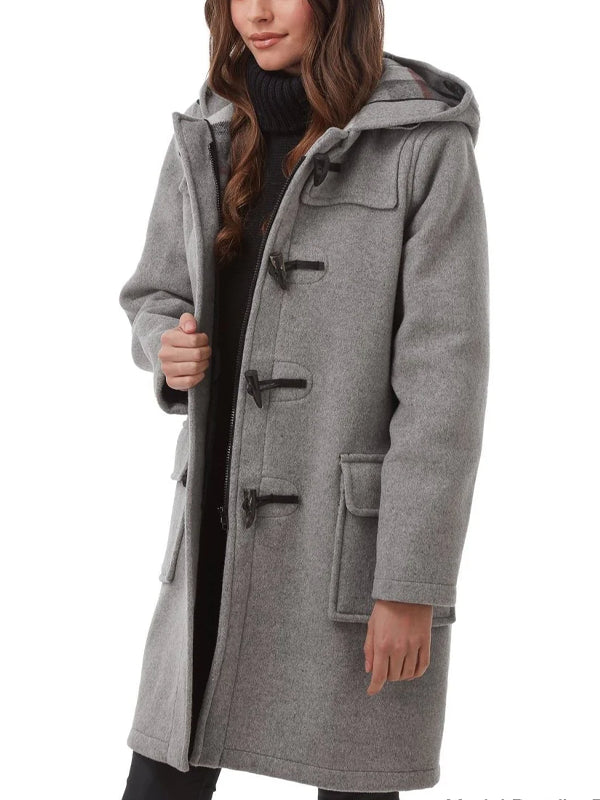 Women's Grey Wool Duffel Coat