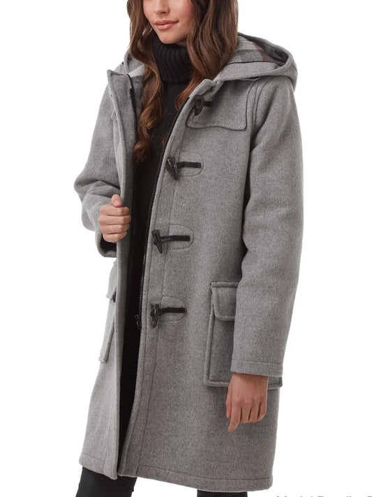 Women's Grey Wool Duffel Coat