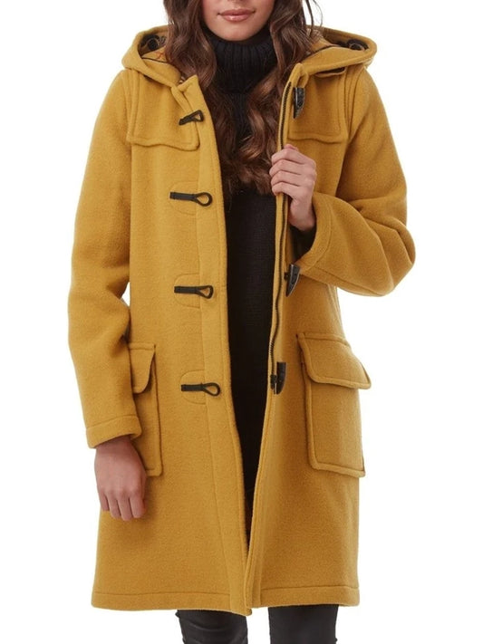Women's Mustard Toggle Duffle Coat