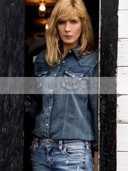 Yellowstone Beth Dutton Denim Blue Jacket