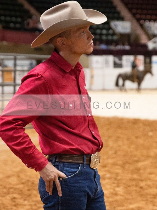 Yellowstone Jimmy Hurdstrom 6666 Red Cotton Shirt