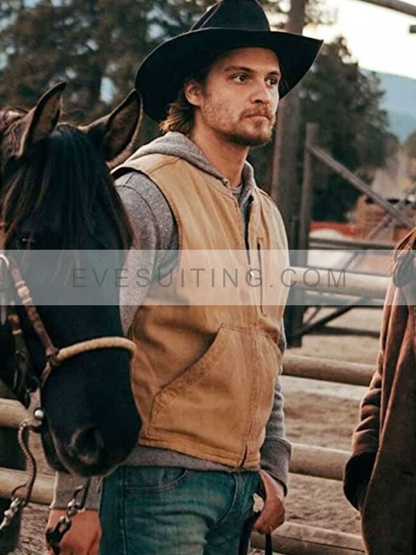 Yellowstone Kayce Dutton Cotton Brown Vest