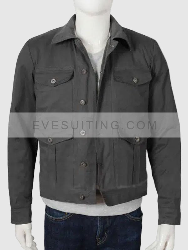 Yellowstone Kevin Costner Grey Cotton Jacket