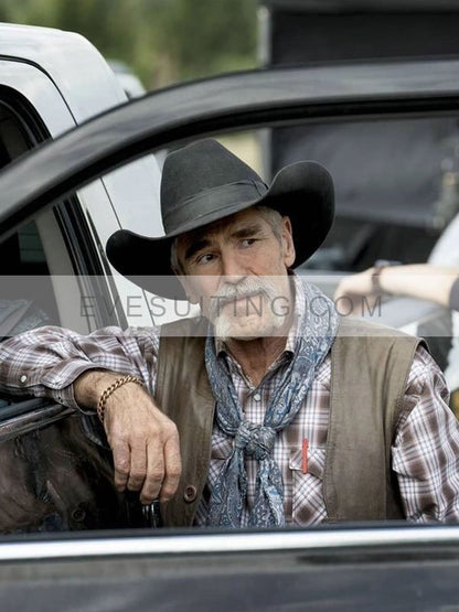 Yellowstone Lloyd Pierce Brown Leather Vest