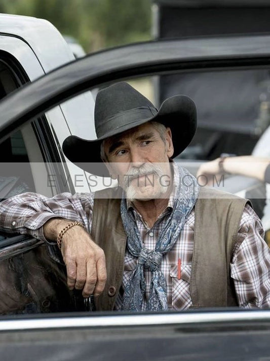 Yellowstone Lloyd Pierce Brown Leather Vest