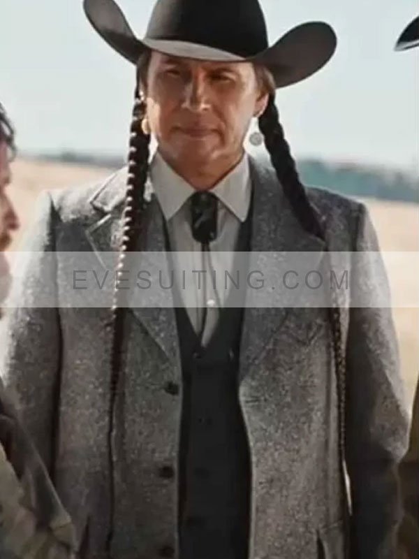 Yellowstone Mo Brings Plenty Season 4 Grey Blazer