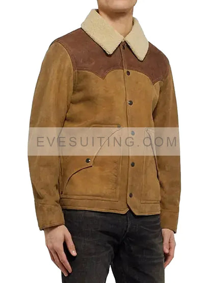 Yellowstone Season 3 John Dutton Shearling Jacket