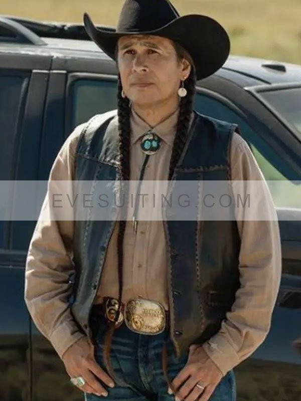 Yellowstone Season 4 Mo Brings Plenty Leather Vest
