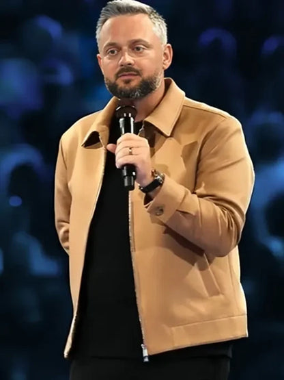Your Friend Nate Bargatze Beige Jacket