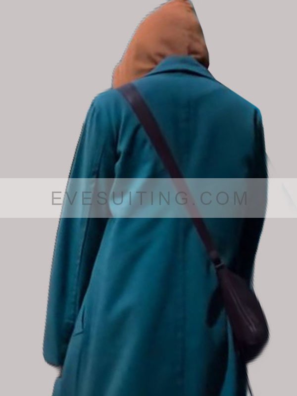 Kimi 2022 Angela Childs Green Trench Coat