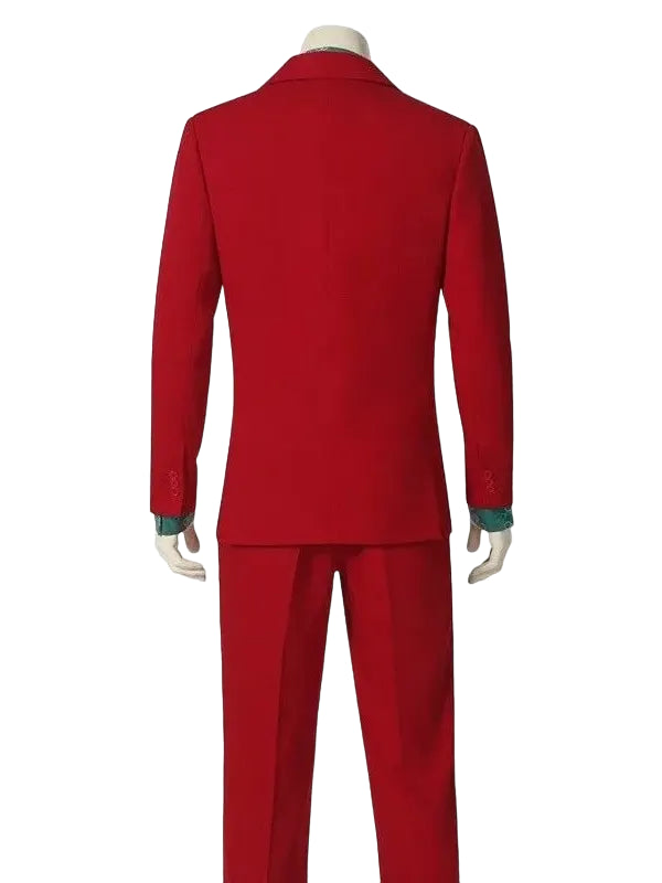 Joaquin Phoenix Movie Joker Arthur Fleck Red Suit