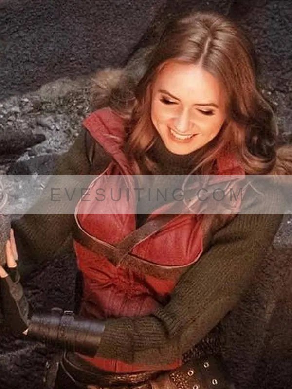 karen Gillan Jumanji The Next Level Ruby Roundhouse Leather Vest