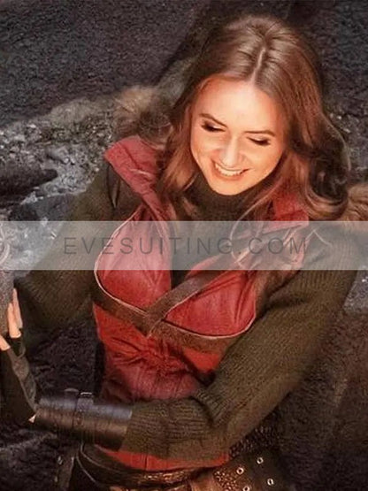 karen Gillan Jumanji The Next Level Ruby Roundhouse Leather Vest