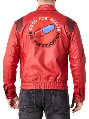 Akira Shotaro Kaneda Good For Health Bad For Education Red Leather Jacket