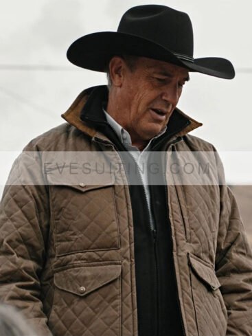 Kevin Costner Yellowstone Quilted Jacket