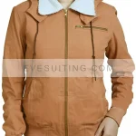 Yellowstone Kelly Reilly Brown Hooded Jacket