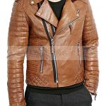 Mens Kay Michael Boda Skins Biker Leather Jacket