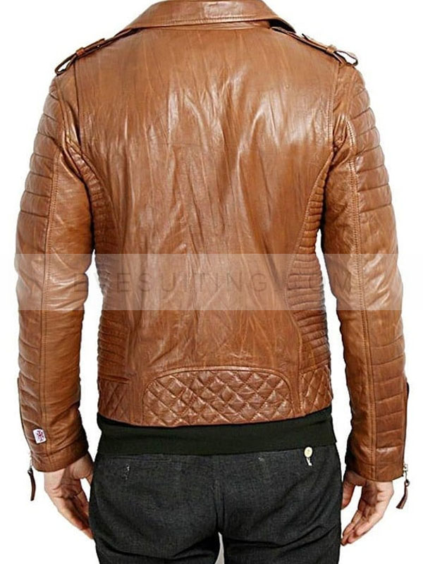 Men’s Kay Michael Boda Skins Leather Biker Jacket