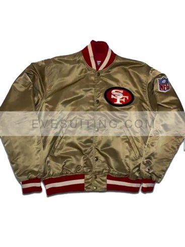 49ers Gold Bomber Starter Varsity Jacket