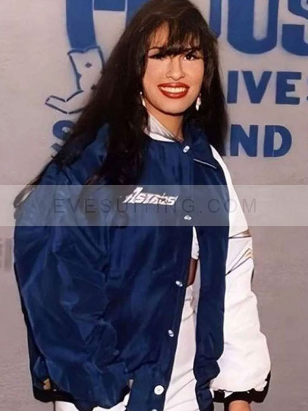 Houston Astros Selena Quintanilla Perez Bomber Blue Jacket