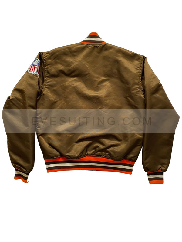 NFL Cleveland Browns Starter Satin Bomber Varsity Jacket