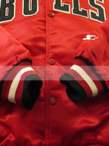 Red Letterman Varsity Bomber Jacket