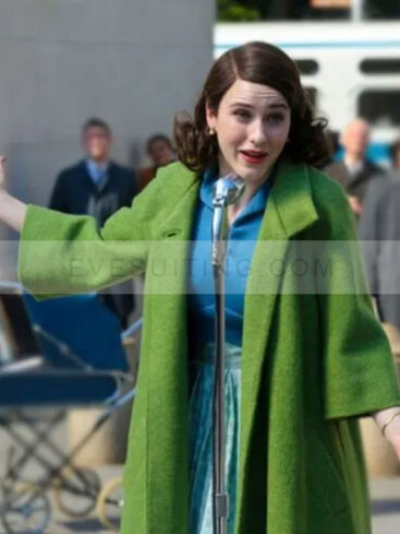 The Marvelous Mrs Maisel Miriam Maisel Green Wool Coat
