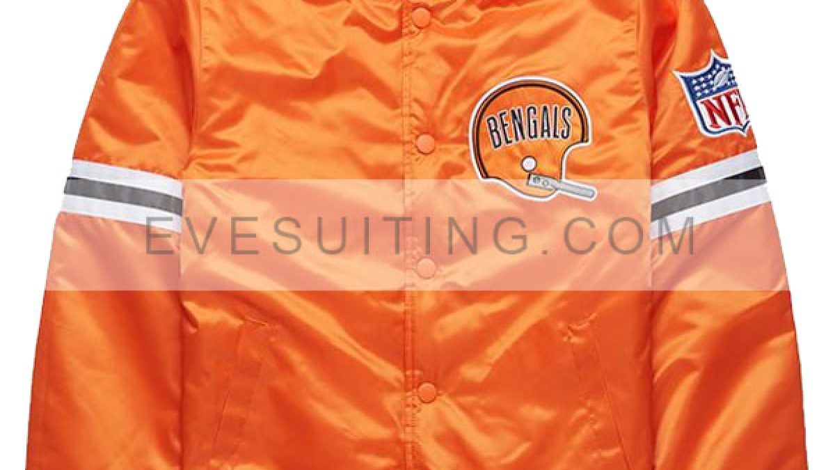 Bengals Starter Jacket  Orange Cincinnati Bengals Windbreaker Jacket