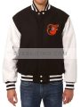 Baltimore Orioles Black Bomber Jacket - Eve Suiting