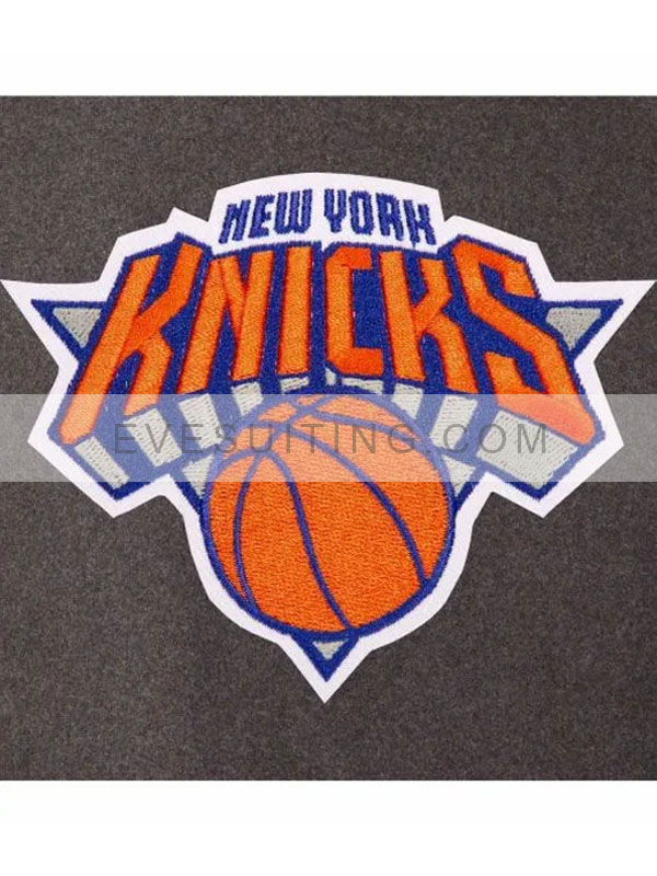 NY Knicks Charcoal and Black Jacket