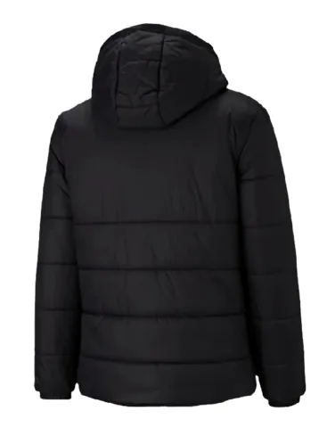 Unisex Ac Milan Soccer Black Hooded Puffer Jacket