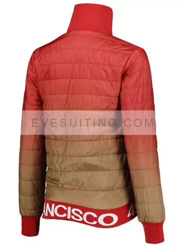 Unisex San Francisco 49ers Wild Collective Scarlet And Gold Puffer Jacket