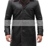 William Black Real Leather Shearling Coat For Winters