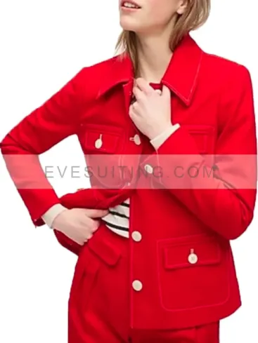 Women Good Trouble Mariana Adams Foster Red Jacket