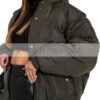 Womens Hooded Raglan Puffer Jacket