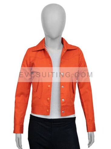 Emily Cooper Emily In Paris Season 3 Cropped Orange Jacket