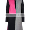 Emily In Paris Lily Collins Color Block Trench Coat