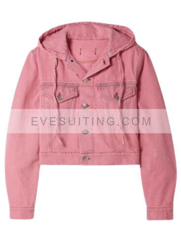 Emily In Paris Lily Collins Pink Hooded Jacket