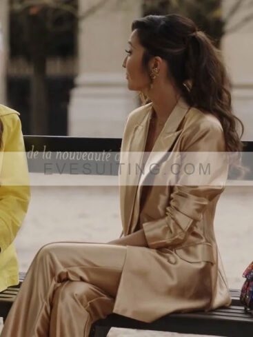 Emily In Paris Season 3 Mindy Chen Golden Blazer