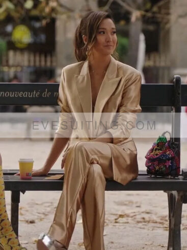 Emily In Paris TV Series Season 3 Mindy Chen Golden Blazer