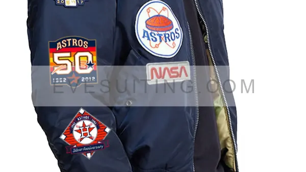 Kate Upton Astros 1986 Houston Varsity Blue Fleece Jacket