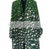Lily Collins Emily in Paris S03 Printed Green Coat