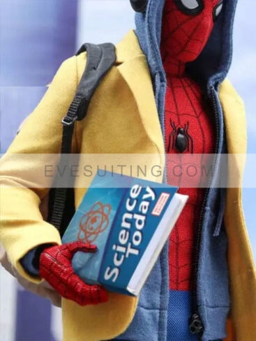 Spider Man Peter Parker Yellow Wool Blazer Jacket