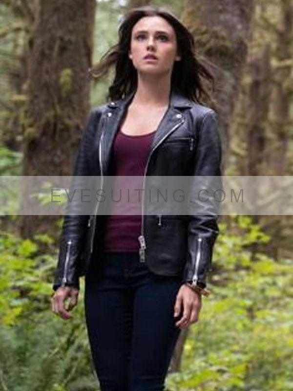 Charmed Black Motorcycle Leather Jacket
