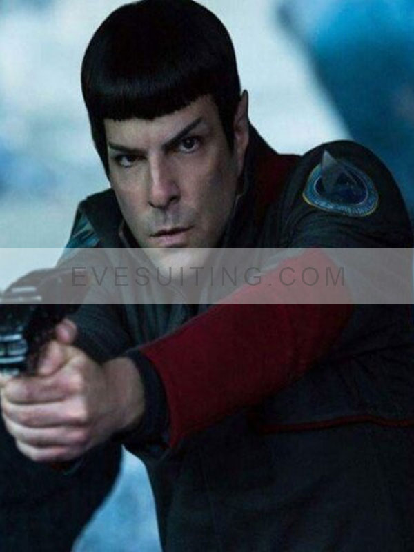 Commander Spock Star Trek Movie Grey Jacket With Patch 